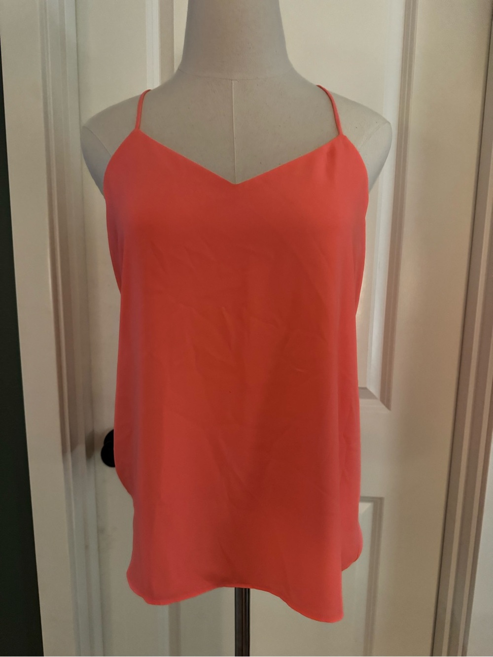 Express Coral V-Neck Spaghetti Strap Cami
